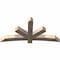 Ekena Millwork Alberta Smooth Timber Gable Bracket, Douglas Fir, 72"W x 36"H x 5 1/2"D x 5 1/2"F, 12/12 Pitch GBW072X36X0606ALB00SDF - alternate 3